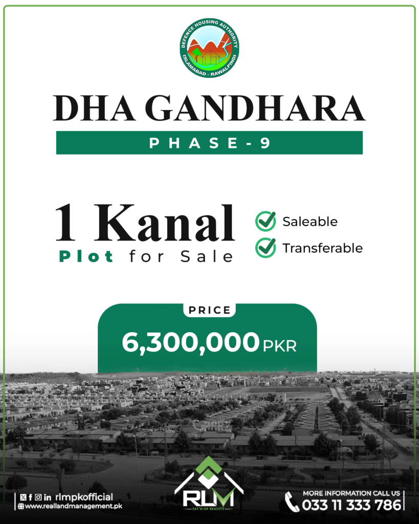1 Kanal Files in DHA Gandhara Phase 9